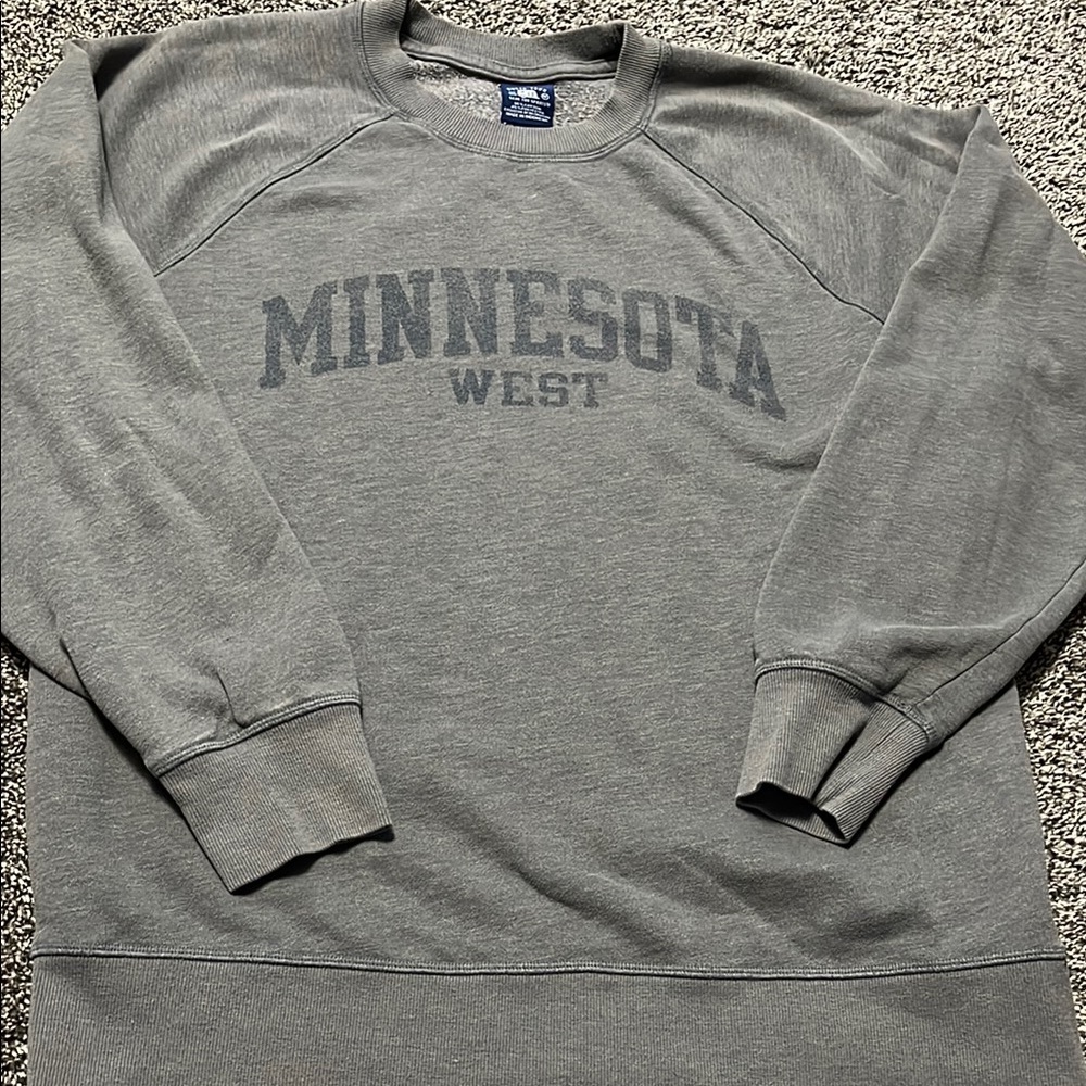 Gray Minnesota West Sweater